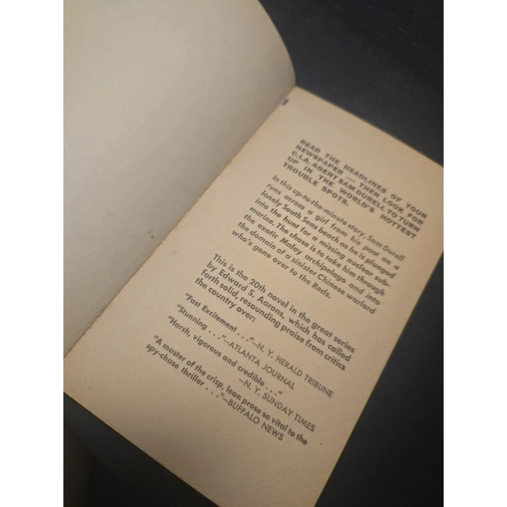 Edward S Aarons ASSIGNMENT SULU SEA 1964 Paperback